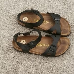 NWT Black Leather Birkenstocks